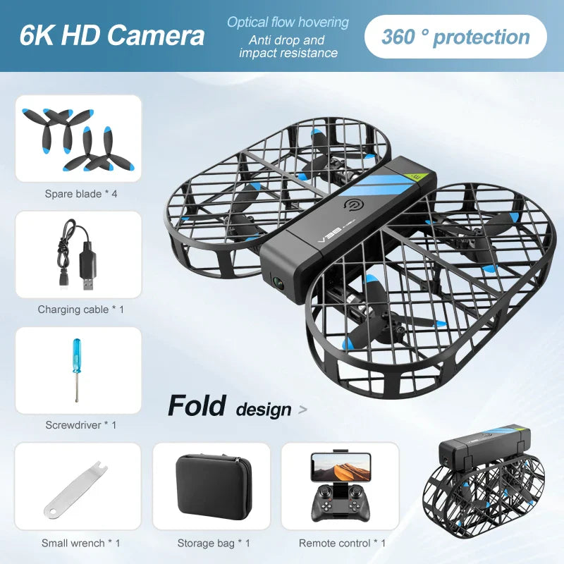 6K HD V38 Mini RC Drone-6