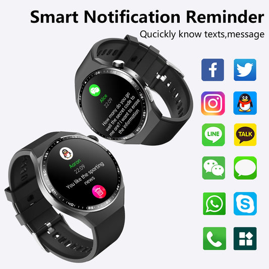 2025 New Accurate Measure ECG+PPG Smart Watch Men Full Touch Screen Sport Fitness Watches Bluetooth For Android ios Smartwatch-1