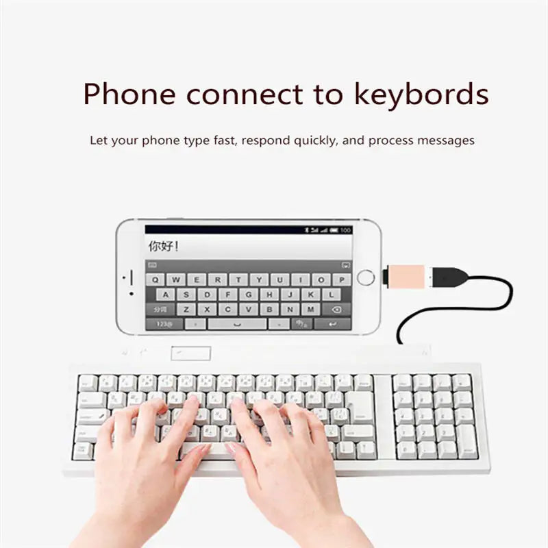 Hot Mini Type C USB 3.1 Male to USB 3.0 Female OTG Adapter 45W Power Converter for Laptop Cellphone Notebook