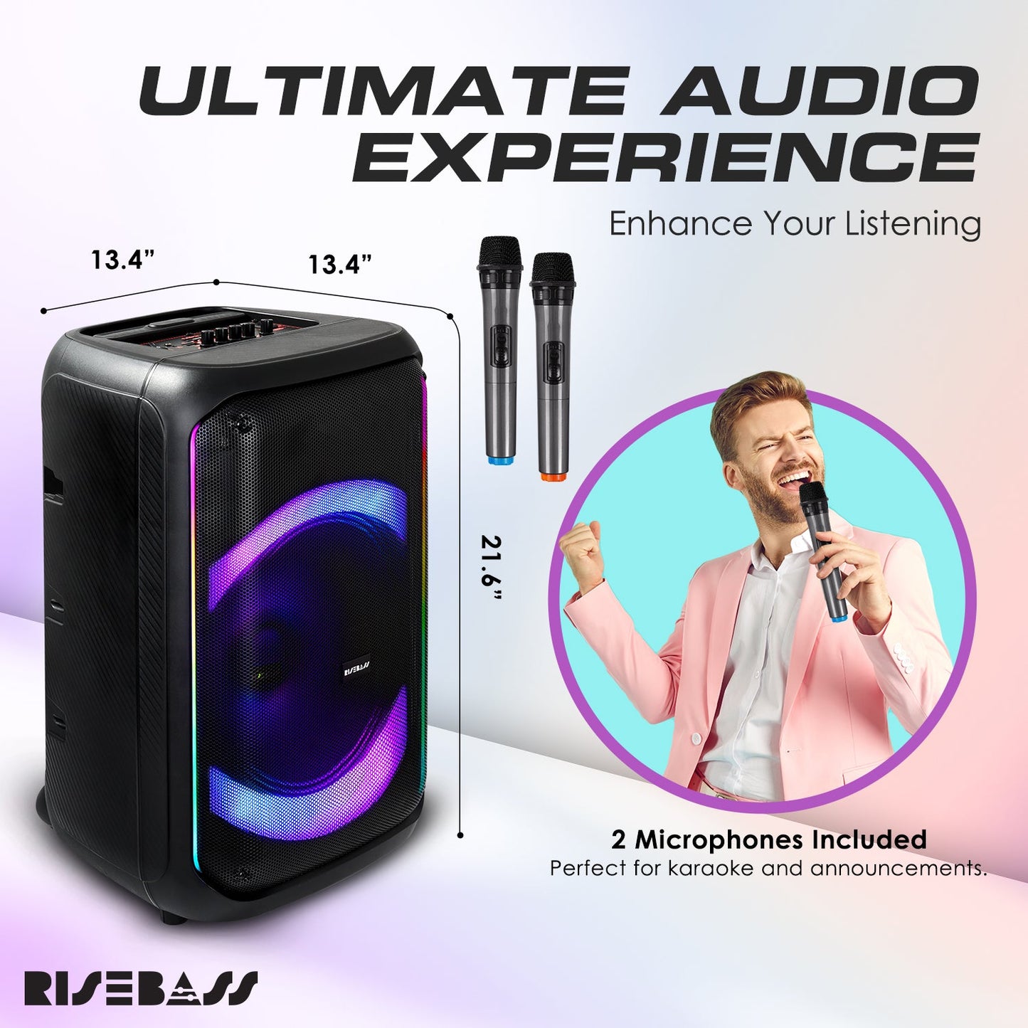 Risebass Trolley Speaker with 14β Subwoofer-4