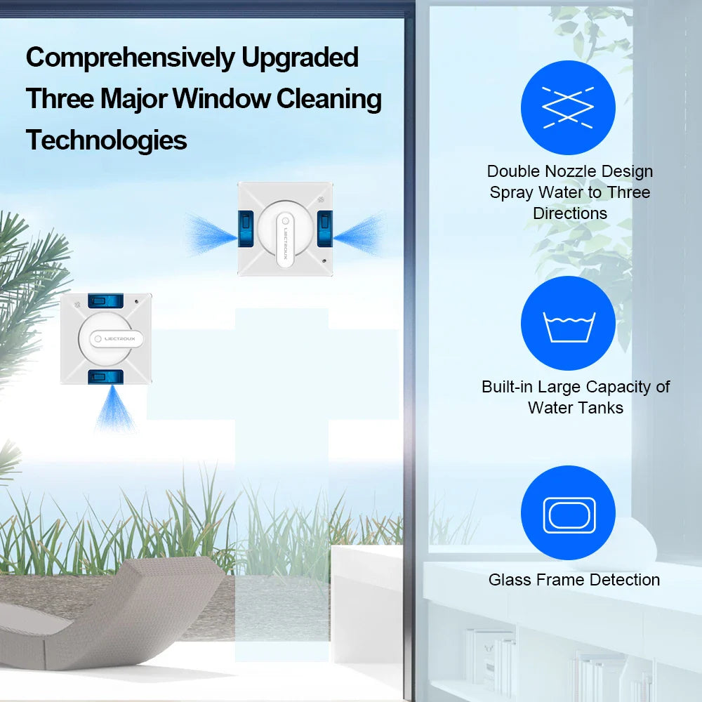 NNEOBA Smart Robot Window Cleaner - White-4