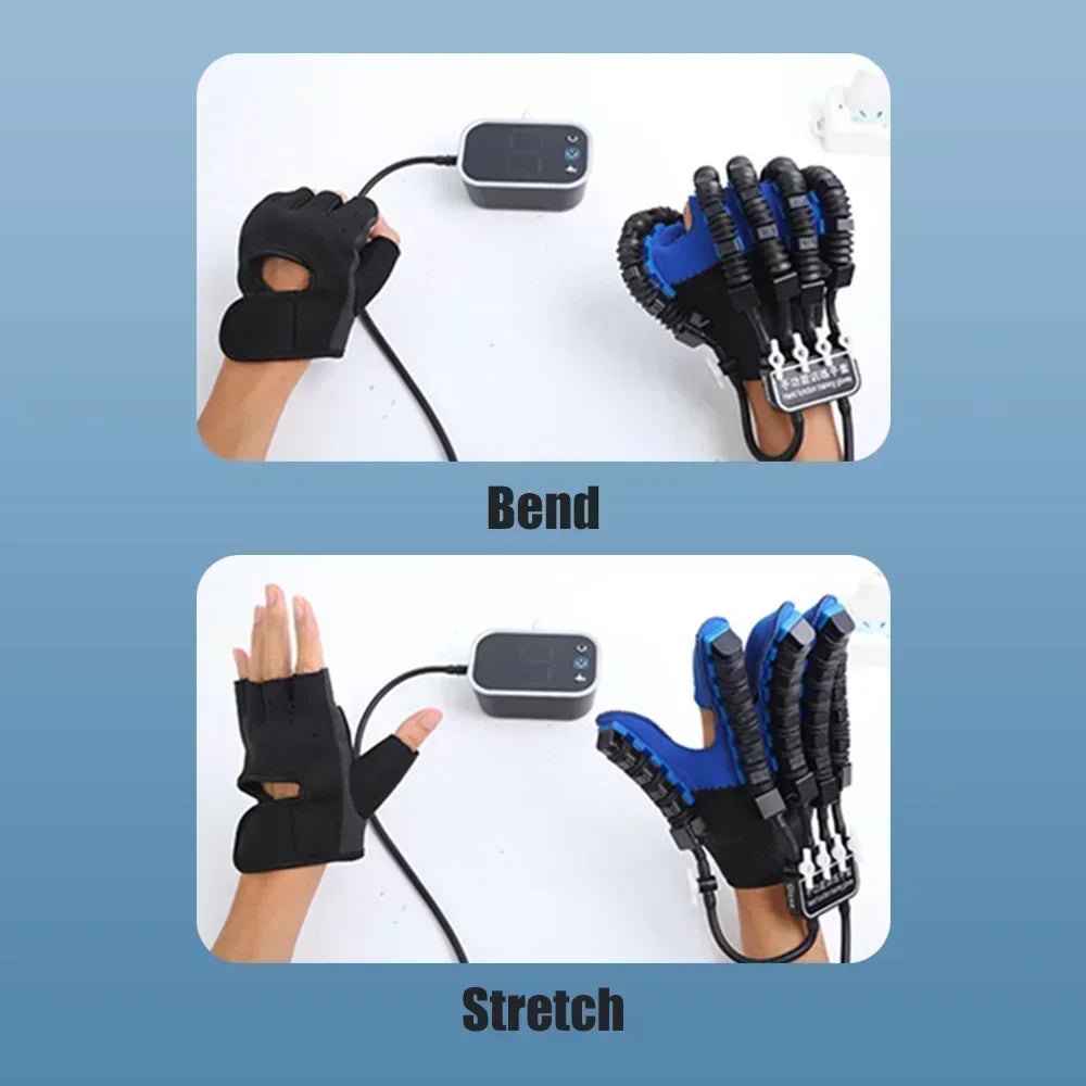 NNEOBA Robotic Rehabilitation Glove Automatic Pneumatic Hand Trainer Blue-4