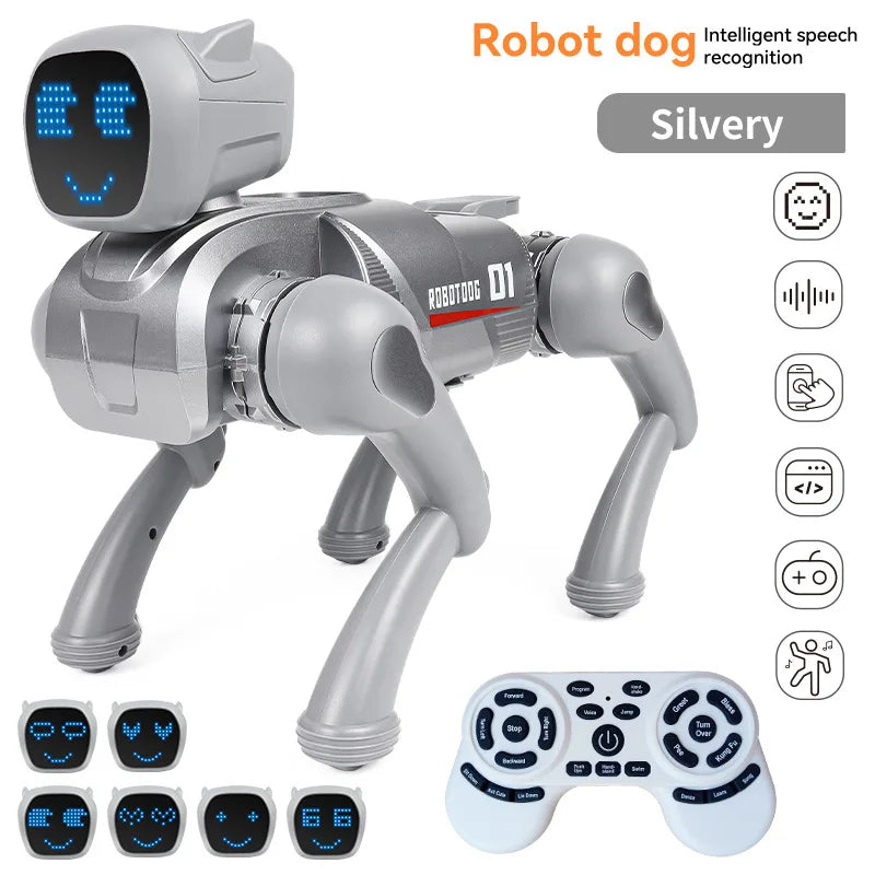 MIJIA AI Intelligent Interactive Robot Dog Voice Recognition Expression Management Action Sing Dance Multifunctional Robot Dog