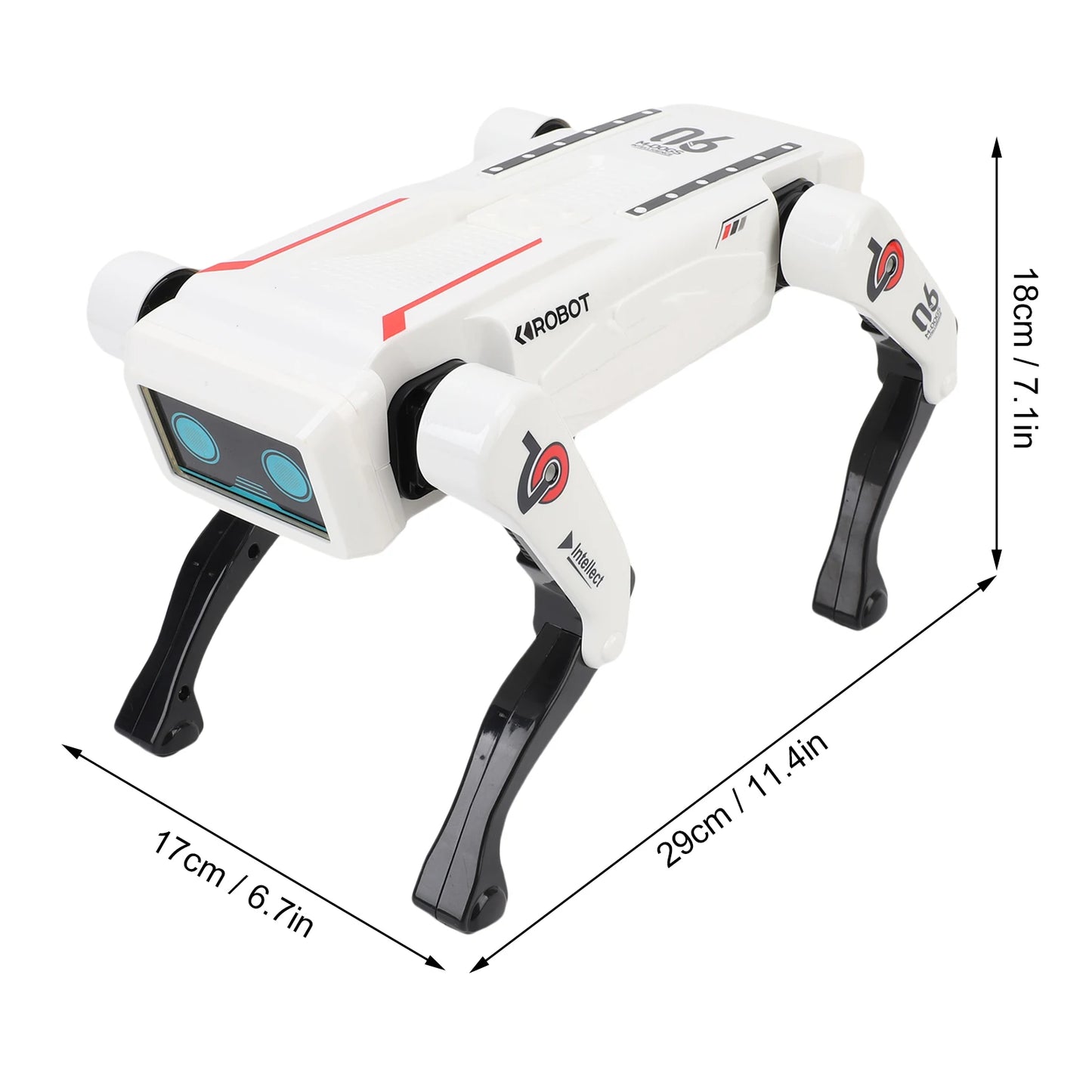 Programmable Quadruped Robot Smart Robot Dog Programmable Quadruped Voice Control AI Robot Dog with Music Light Effects