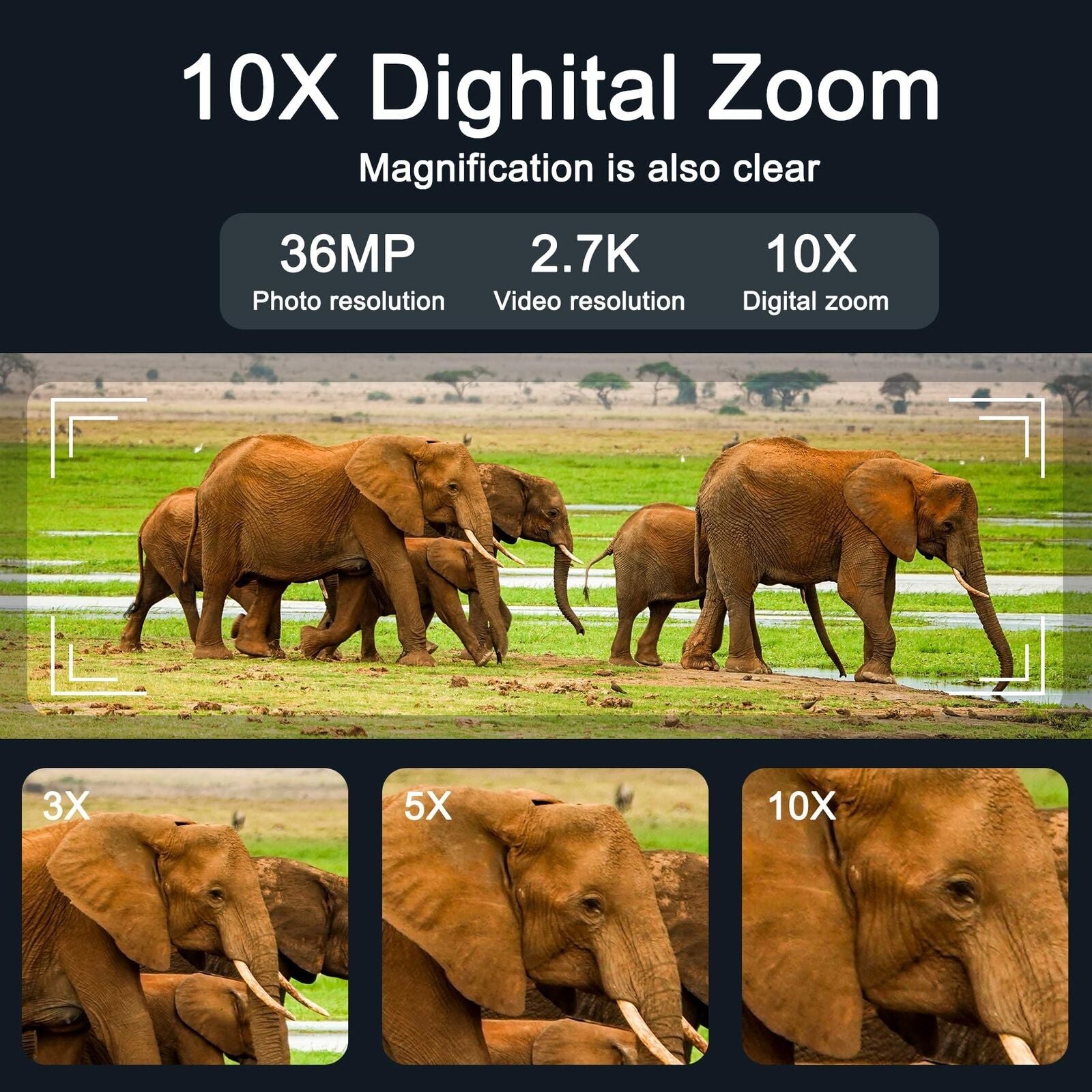 4K Ultra HD Night Vision Binoculars with 36MP Camera-1