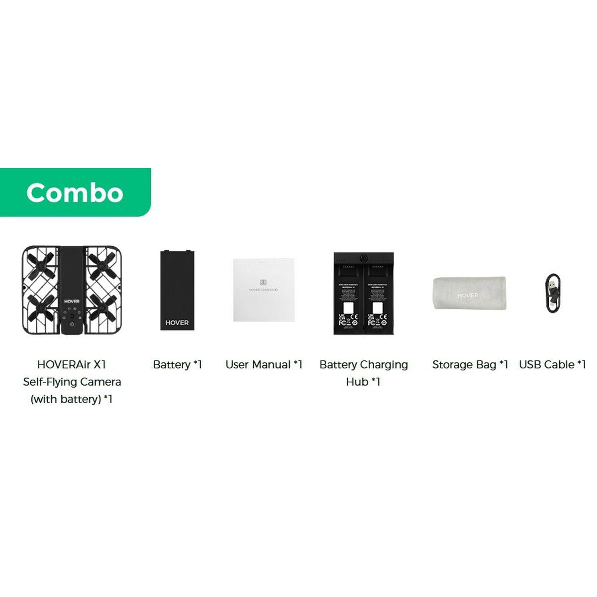 Drone Hoverair X1 Black-2