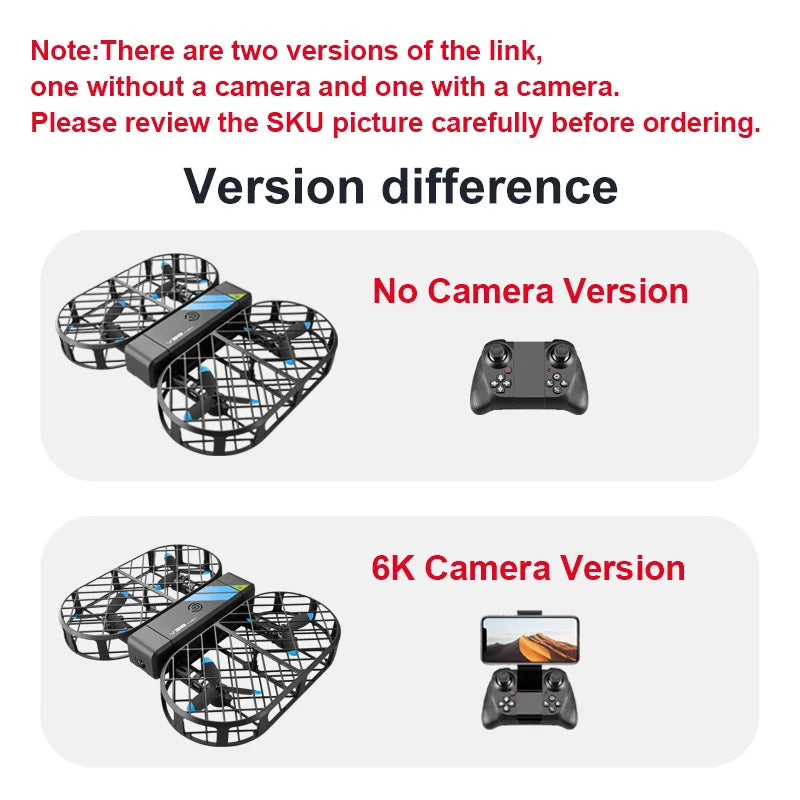 6K HD V38 Mini RC Drone-1