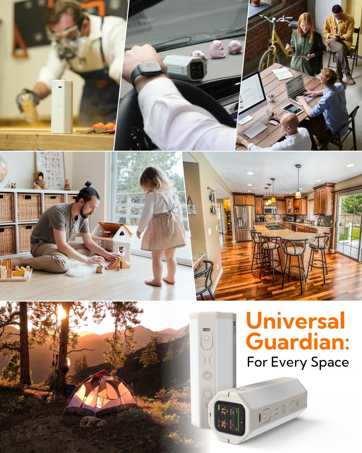 LUM GUARD Portable Air Monitor(white)-4