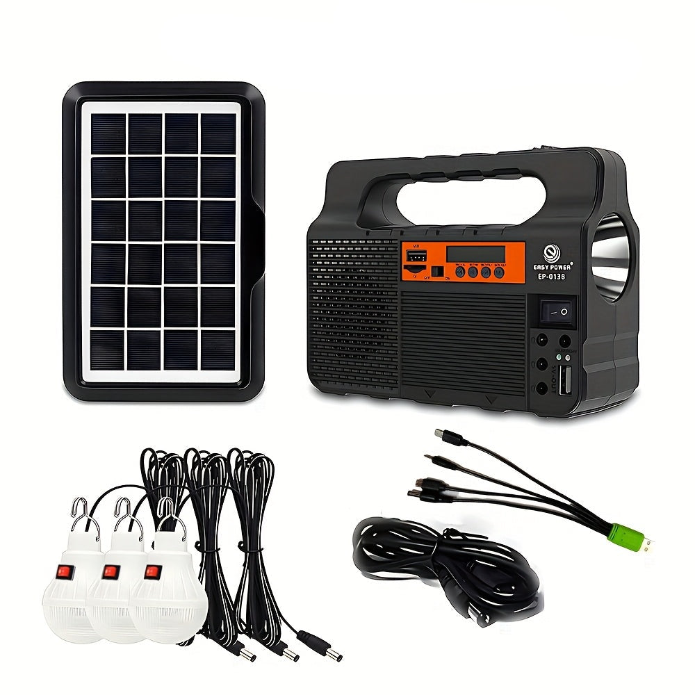 Outdoor Solar Power Searchlight for Camping-0