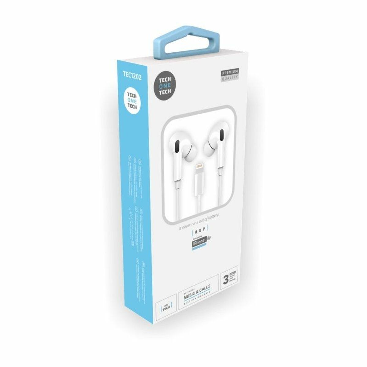 Headphones Tech One Tech TEC1202 White-2