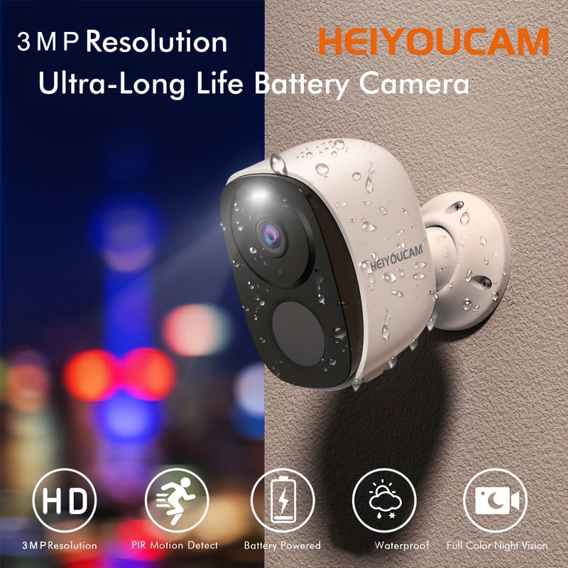Wireless Solar Security Camera Outdoor (3MP Night Vision)-2