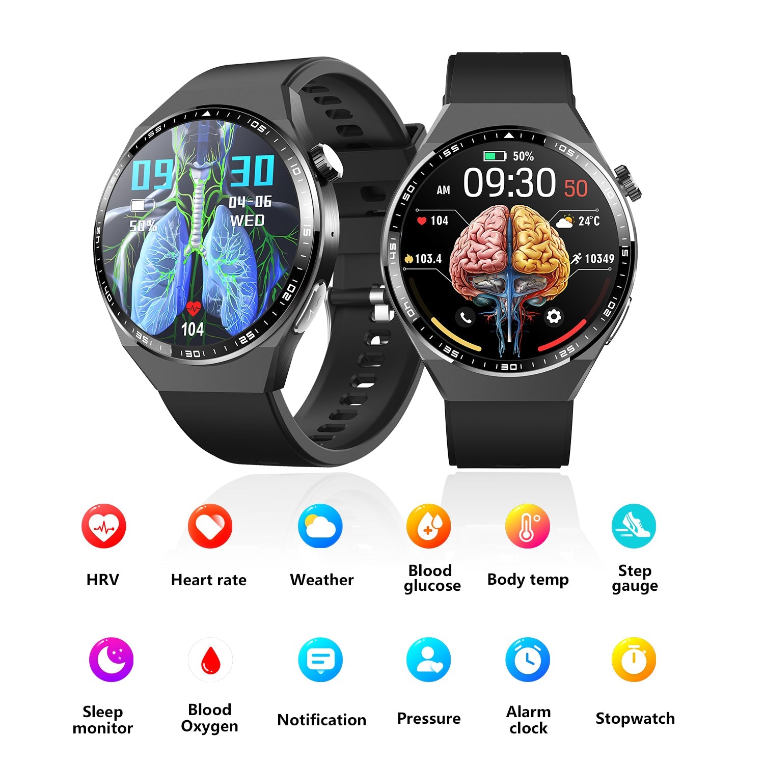 2025 New Accurate Measure ECG+PPG Smart Watch Men Full Touch Screen Sport Fitness Watches Bluetooth For Android ios Smartwatch-0