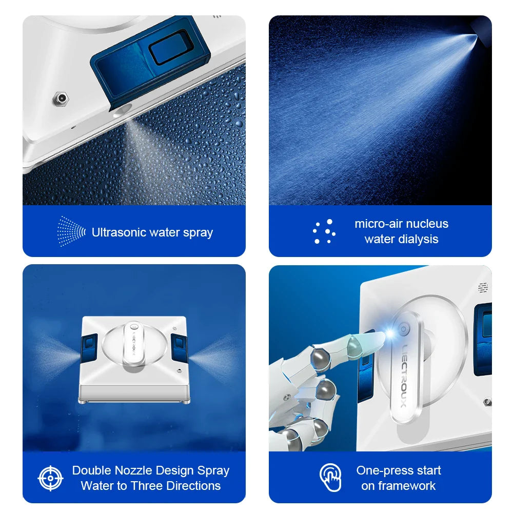 NNEOBA Smart Robot Window Cleaner - White-1