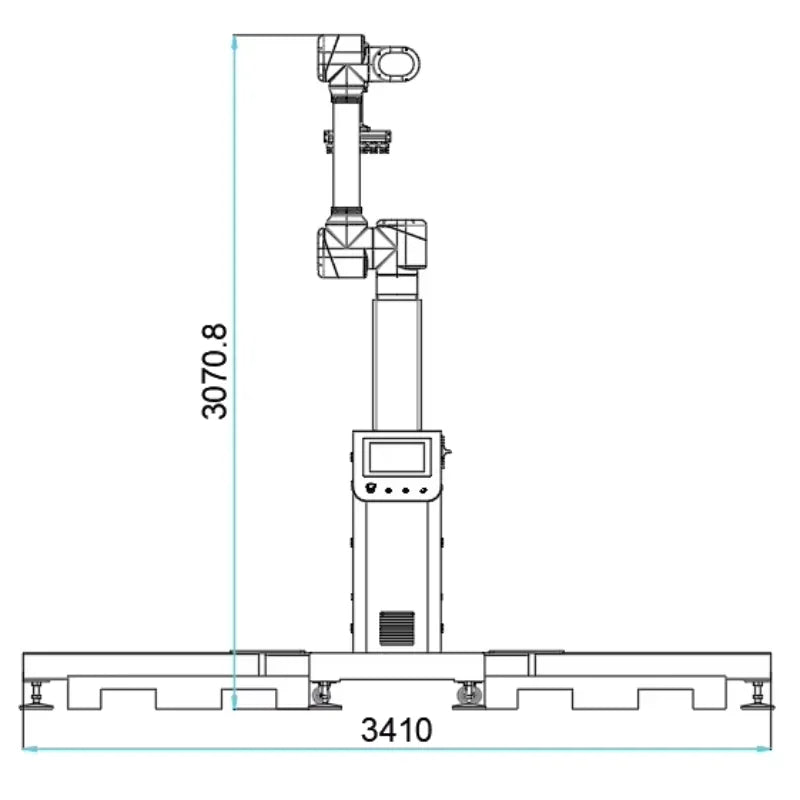 Automatic Robotic Arm Industrial Cobot Collaborative Container with Palletizing Robot Machine