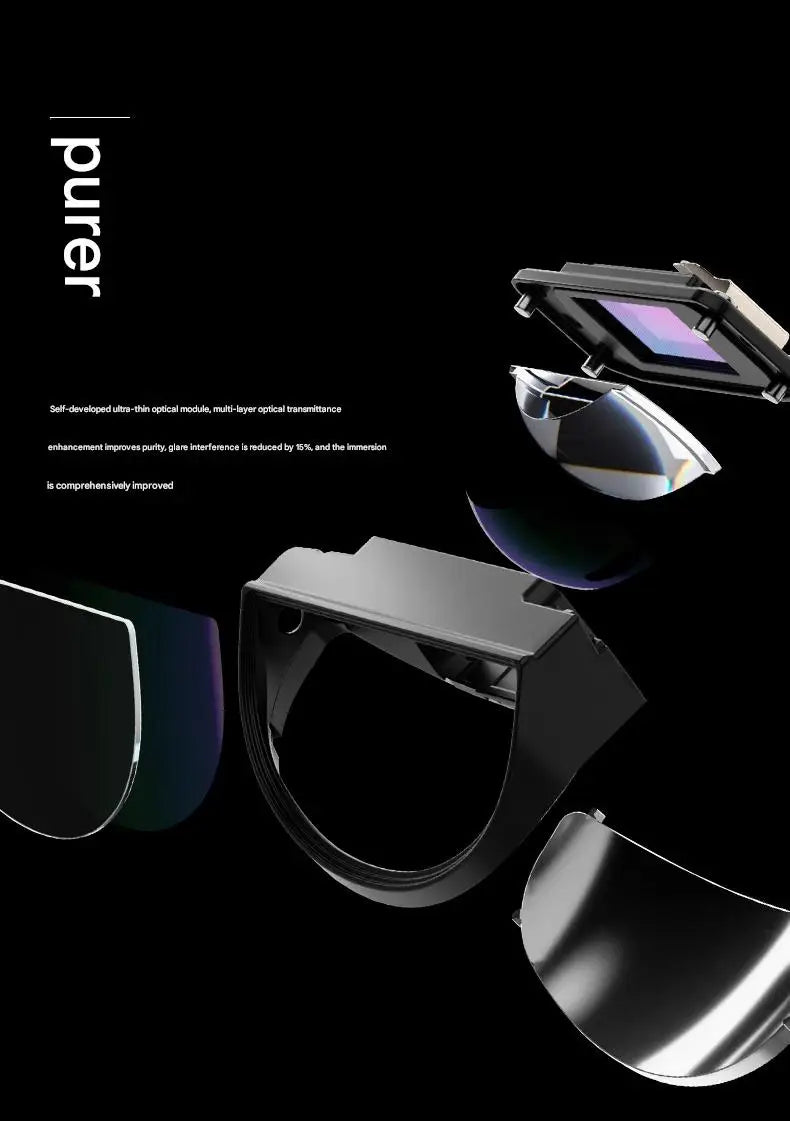 Rayneo Air3s Pro AR Smart Glasses 1200nits 135inches HD Screen 3840 Hz PWM 3D Glasses For Xbox PS5 Switch