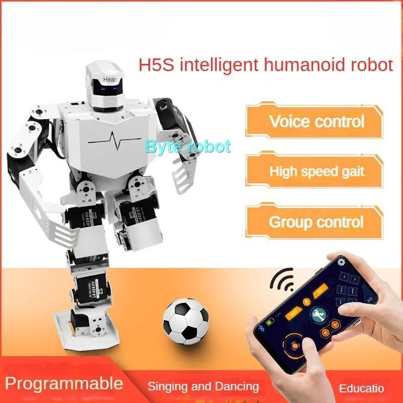 16 DOF Humanoid Robot Assembled RoboSoul H5S Programmable Robot Kit Education Walking Singing Dancing Robot Entertainment Robot