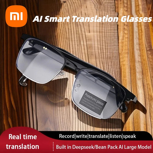 Xiaomi AI Translation Glasses Intelligent Earphones Bluetooth Simultaneous Interpretation 144 Language Real time Meeting 2025