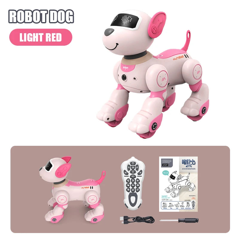 Robot Dog Intelligent Ai Programmable Smart Toys for Children Multi-Functional with Sound Led Eyes Dancing Electronic Pets Dog