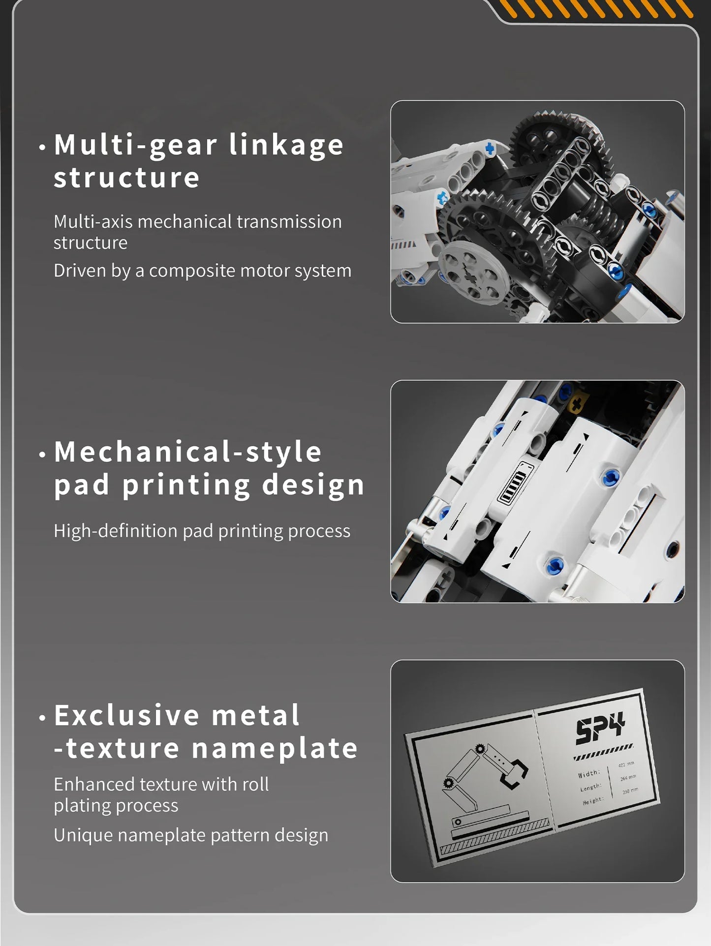 1029PCS Robotic Arm Building Blocks Set Remote Mechanical Arm Model Bricks Desktop Decoration Diy Toys For Kids Holiday Gifts