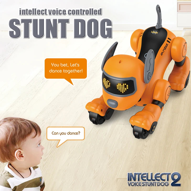 Robot Dog Intelligent Ai Programmable Smart Toys for Children Multi-Functional with Sound Led Eyes Dancing Electronic Pets Dog