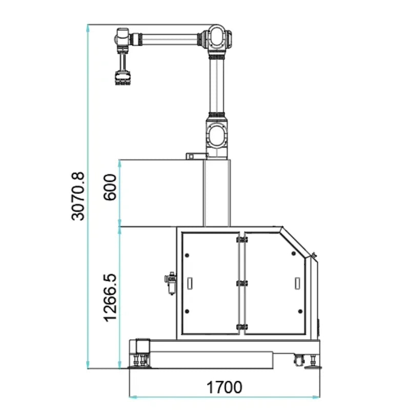 Automatic Robotic Arm Industrial Cobot Collaborative Container with Palletizing Robot Machine