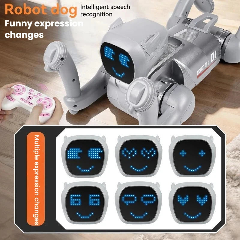 MIJIA AI Intelligent Interactive Robot Dog Voice Recognition Expression Management Action Sing Dance Multifunctional Robot Dog