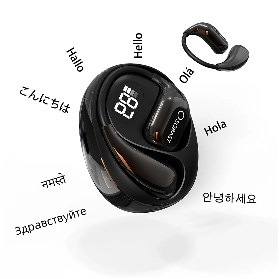 2025New AI Translator Earbuds Real-Time 2-Way 144+ Languages, Bluetooth headset 5.4, for Travel/Business/Learning , iOS/Android