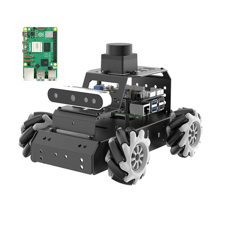 ROS2 Mecanum Wheel RC Car with Depth Camera Radar HUMBLE SLAM and Autonomous Driving For Raspberry Pi 5 Programmable Robot Car