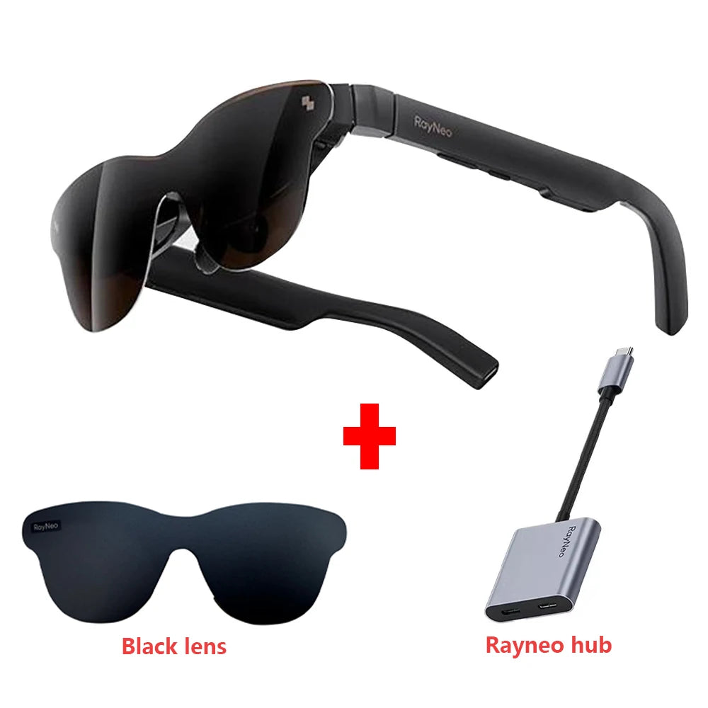 Rayneo Air3s Pro AR Smart Glasses 1200nits 135inches HD Screen 3840 Hz PWM 3D Glasses For Xbox PS5 Switch