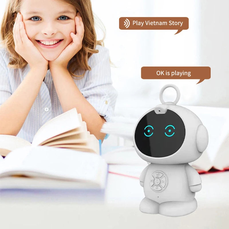 AI Intelligent Robot Ornament Enlightenment Learning Machine Voice On Demand Remote Conversation Storytelling Listening To Music