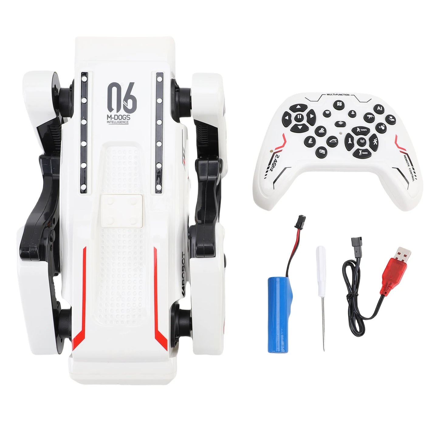 Programmable Quadruped Robot Smart Robot Dog Programmable Quadruped Voice Control AI Robot Dog with Music Light Effects