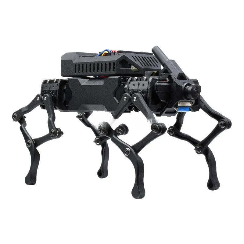 12-DOF Bionic Dog-Like Robot, Open Source for ESP32 and PI4B, Facial Recognition, Color Tracking, Motion Detection