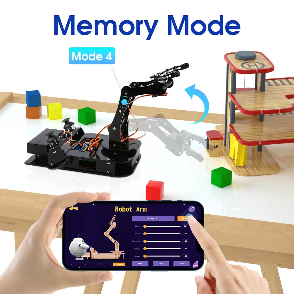 ACEBOTT ESP32 Robot Mechanical Arm Kit For Arduino DIY Desktop Educational Robot Arm for Arduino