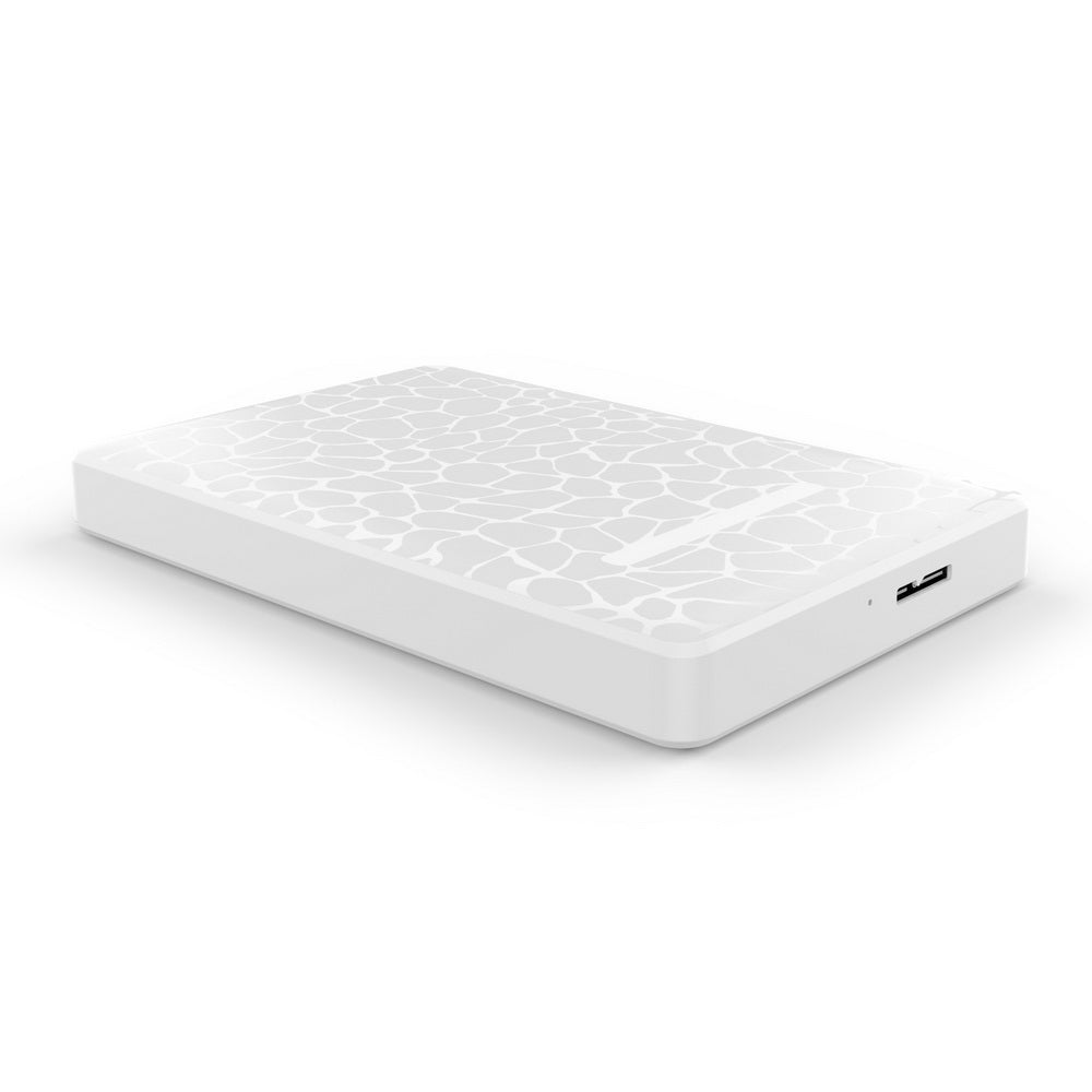 NNEDSZ SE101 Compact Tool-Free 2.5'' SATA to USB 3.0 HDD/SSD Enclosure White-1