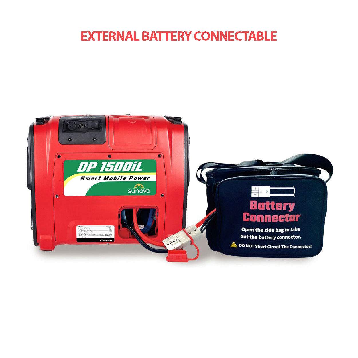 NNEDSZ Sunovo 1500W Portable Power Station Solar Inverter Generator