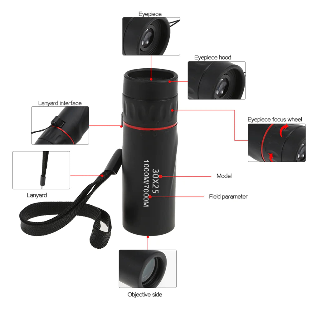 Mini Monocular Telescope for Outdoor Camping