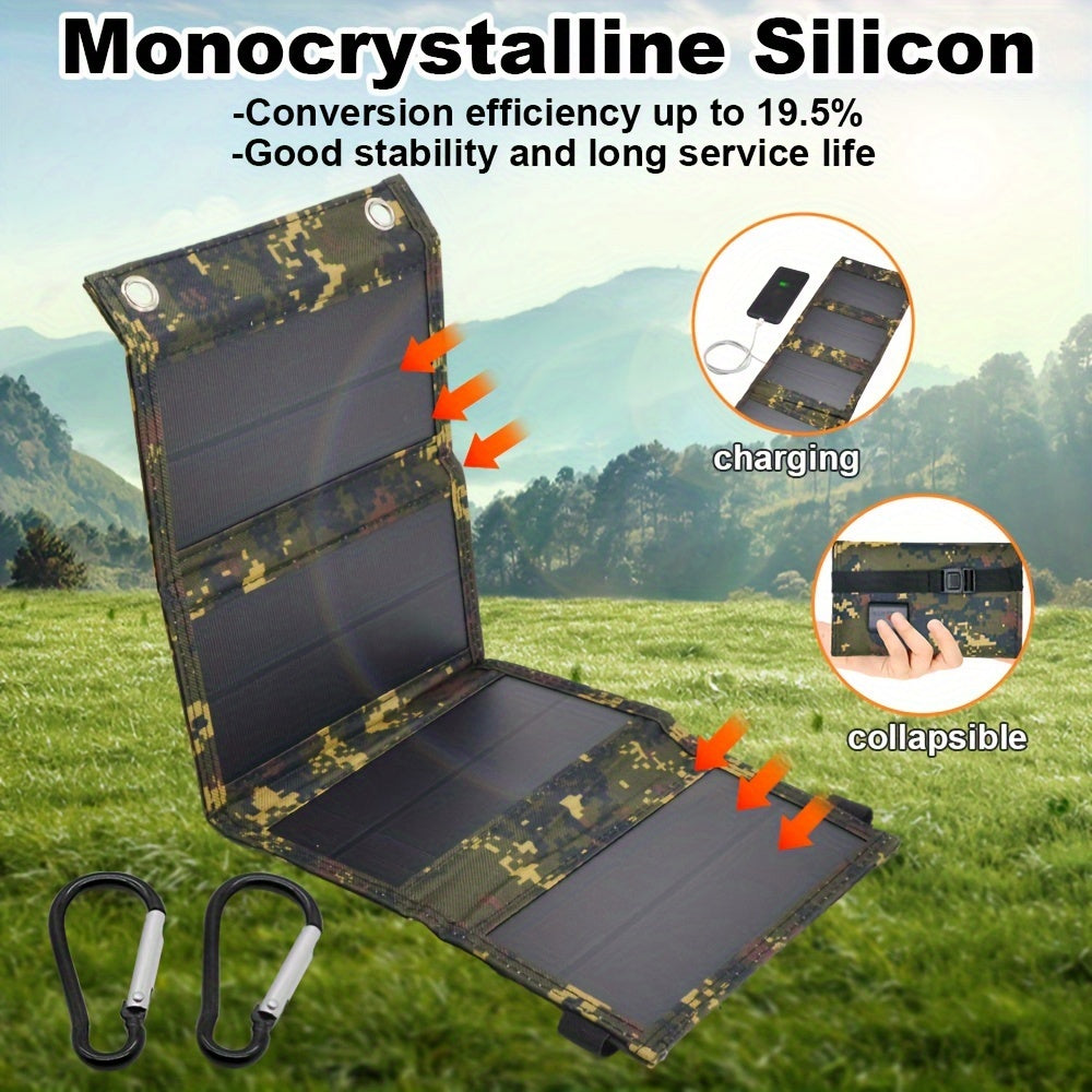 Portable Foldable Camouflage Solar Panel Charger-3